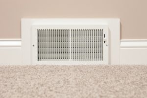 HVAC return air vent near floor